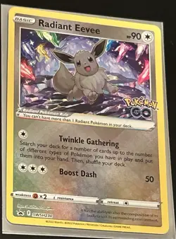 Pokemon Radiant Eevee Promo SWSH230 Sword & Shield Holo 90HP English - Image 1