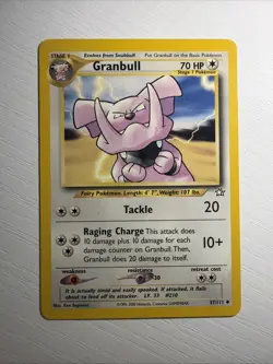 Granbull 37/111 - Neo Genesis Unlimited Edition - WOTC Pokemon LP - Image 1