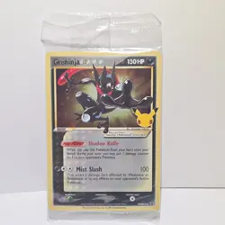 Sealed Pokemon Greninja Star Promo Holo 25th Anniversary Celebrations. - Image 1