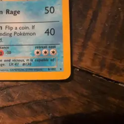 Pokemon TCG 1999 Gyarados Base Set Not Graded - Image 2