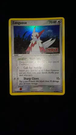 POKEMON ZANGOOSE STAMPED EX POWER KEEPERS 25/108 ENG LP NO GOLD STAR CHARIZARD - Image 1