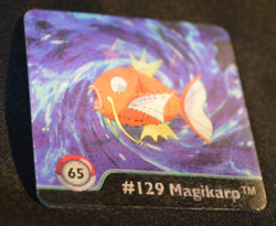 Vintage 1999 Pokemon Artbox Action Flipz Series One #65: Magikarp - Gyarados - Image 2