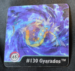 Vintage 1999 Pokemon Artbox Action Flipz Series One #65: Magikarp - Gyarados - Image 3
