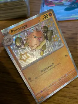 NM! Primeape (170/091) Paldean Fates Baby Shiny Rare Pokemon Card! FREE P&P! - Image 3
