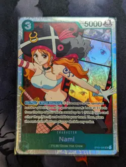 Nami OP02-036 Super Rare SR One Piece Card Game TCG NM English - Image 1