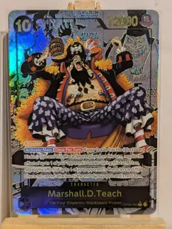 Marshall D Teach OP09-093 Manga Alt Rare One Piece Card Game - Image 1