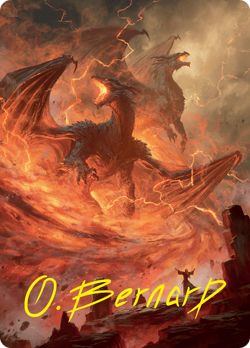 Rite of the Dragoncaller Art Card (38/54) (Gold-Stamped Signature) [Foundations - Image 1