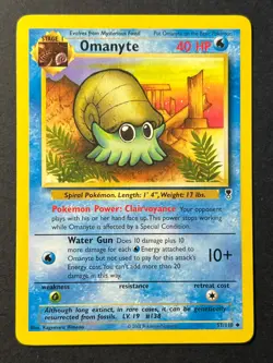 Omanyte 57/110 Legendary Collection Uncommon - Pokemon Card Near Mint - Image 1