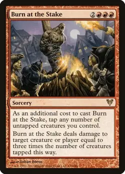 Burn at the Stake AVR NM MTG - Image 1