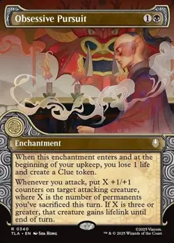 Obsessive Pursuit - Extended Art Showcase TLA NM MTG - Image 1
