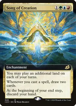 Song of Creation - Extended Art IKO NM MTG - Image 1