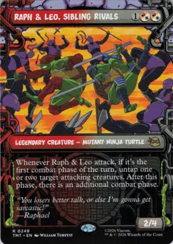 MTG Raph & Leo, Sibling Rivals (Showcase) (249) | NM | TMNT {TMT} - Image 1