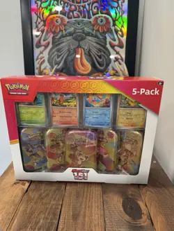 Pokemon Scarlet & Violet 151 Mini Tins 5 Pack Sealed Costco Bundle Box - Image 1