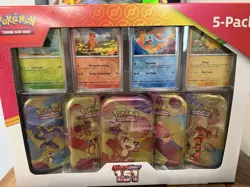 Pokemon Scarlet & Violet 151 Mini Tins 5 Pack Sealed Costco Bundle Box - Image 2