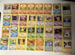 Huge Vintage WOTC Pokemon TCG Lot of 260 Cards Non-Holo Common-Rares LP/MP/HP - Image 1