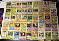 Huge Vintage WOTC Pokemon TCG Lot of 260 Cards Non-Holo Common-Rares LP/MP/HP - Image 2