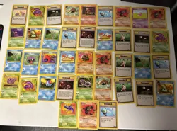 Huge Vintage WOTC Pokemon TCG Lot of 260 Cards Non-Holo Common-Rares LP/MP/HP - Image 5