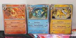 Pokemon Flareon 167, Vaporeon 168, Jolteon 169 Black Star Promos NEAR MINT - Image 1