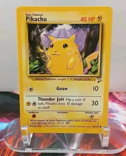 Pikachu 087/130 Base Set 2 Regular Pokemon Vintage NEAR MINT - Image 1