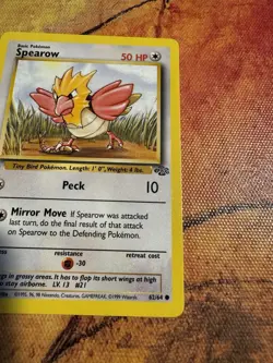 1st Edition Jungle Spearow 62/64 | Vintage WOTC Gen 1 Pokemon - Image 4