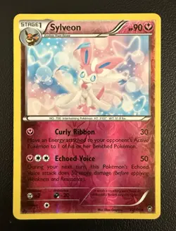 The Pokemon Company Sylveon 72/111 XY Furious Fists Reverse Holo Rare HP 90 - Image 1