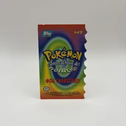 Charizard Pokemon Topps (1999) 6 Of 12 Die-Cut MP - Image 2