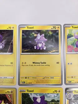 Lot of 9 Toxel Toxtricity Various Pokemon Collection Reverse Holo Rare - Image 5