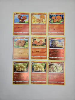 Lot of 9 Vulpix Ninetales Various Pokemon Collection Reverse Holo Rare - Image 2