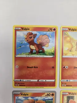 Lot of 9 Vulpix Ninetales Various Pokemon Collection Reverse Holo Rare - Image 3