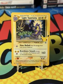 Light Toxtricity SWSH137 Pokemon Celebrations 25th Black Star Promo - Free Card - Image 1