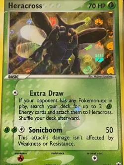 Heracross PSA 9 reverse foil Hidden Legends Pokemon 2004 vintage heracross 7 - Image 2
