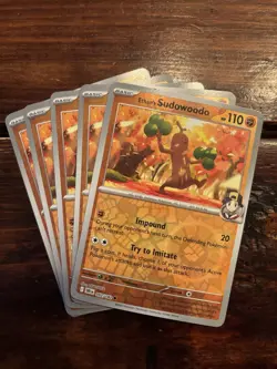 (5) Pokemon TCG Sudowoodo 093/182 Reverse Holo LOT! Destined Rivals - Image 1