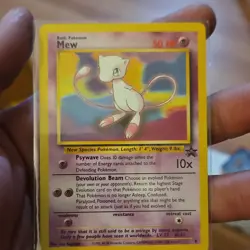 Pokemon Mew Promo Basic Psychic Card 50 HP Promo Cards #8 1999 Wizards - Image 1