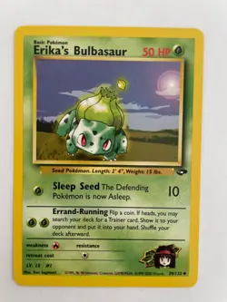 Pokemon TCG Erika's Bulbasaur Gym Challenge Card 39/132 Unlimited NM - Image 1