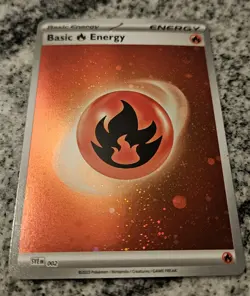 Pokemon Fire Energy SVE 002 Scarlet & Violet 151 Cosmos Holo NM - Image 1