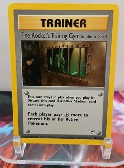 The Rocket's Training Gym 104/132 Gym Heroes Regular Pokemon Vintage NEAR MINT - Image 1