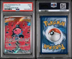 2023 POKEMON PAL EN-PALDEA EVOLVED ILLUSTRATION RARE #227 FLAMIGO PSA 5 EX POP 2 - Image 3