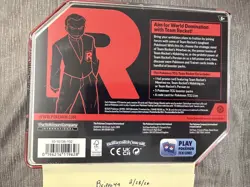 Pokemon TCG: Team Rocket Tin (Nidoking ex Promo, 5 Booster Pks) New Sealed IN 🤚 - Image 2