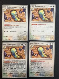 [4x Playset] Dudunsparce 80/131 [x4] [REVERSE HOLO] Prismatic Evo - Pokemon TCG - Image 1