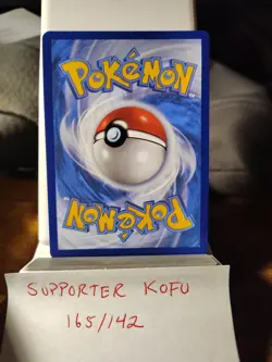 Pokemon TCG Stellar Crown Sv07 Full Art Trainer Holo Ultra Rare Kofu 165/142 - Image 2