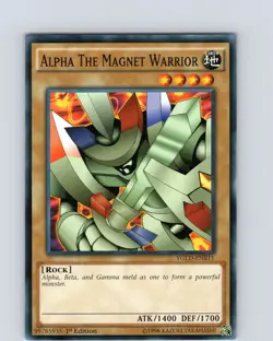Yu-Gi-Oh TCG Alpha The Magnet Warrior YGLD-ENB11 1st Edition Common Card NM - Image 1