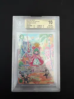 2024 ONE PIECE WINGS OF THE CAPTAIN #OP04-024 SUGAR HOLO SP BGS PRISTINE 10 - Image 1