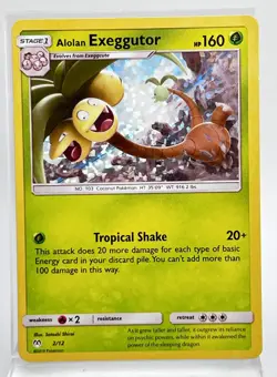 Alolan Exeggutor 2/12 Holo McDonald's Promo Pokemon Card 2019 LP/MP - Image 1