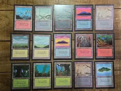 COLLECTORS' EDITION Lot 15 Cards Magic The Gathering MTG Vintage NM Crisp Land - Image 1
