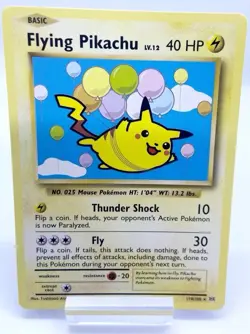 Pokemon TCG Flying Pikachu Card Evolutions 110/108, Regular Secret Rare - Image 1