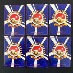 Base Set 1996 Normal Card Set of 6 Japanese Pokemon Card Old Back s007368 - Image 2