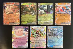 S/V EX Cards Pokemon Lot Various Sets (7 Cards) (NM/Pack Fresh) - Image 1