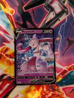 Mewtwo V SWSH223 SWSH: Sword & Shield Promo Cards Holo MP pokemon card - Image 2