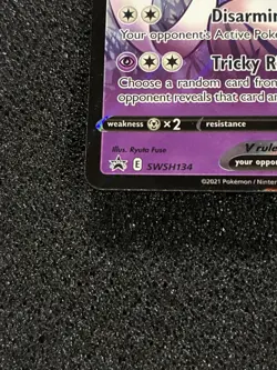 Dark Sylveon V SWSH134 25th Anniversary Promo Pokemon Card NM Pikachu Stamped 🐭 - Image 2
