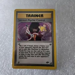 POKEMON SABRINA'S PSYCHIC CONTROL TRAINER 121/132 TRADING CARD - Image 1